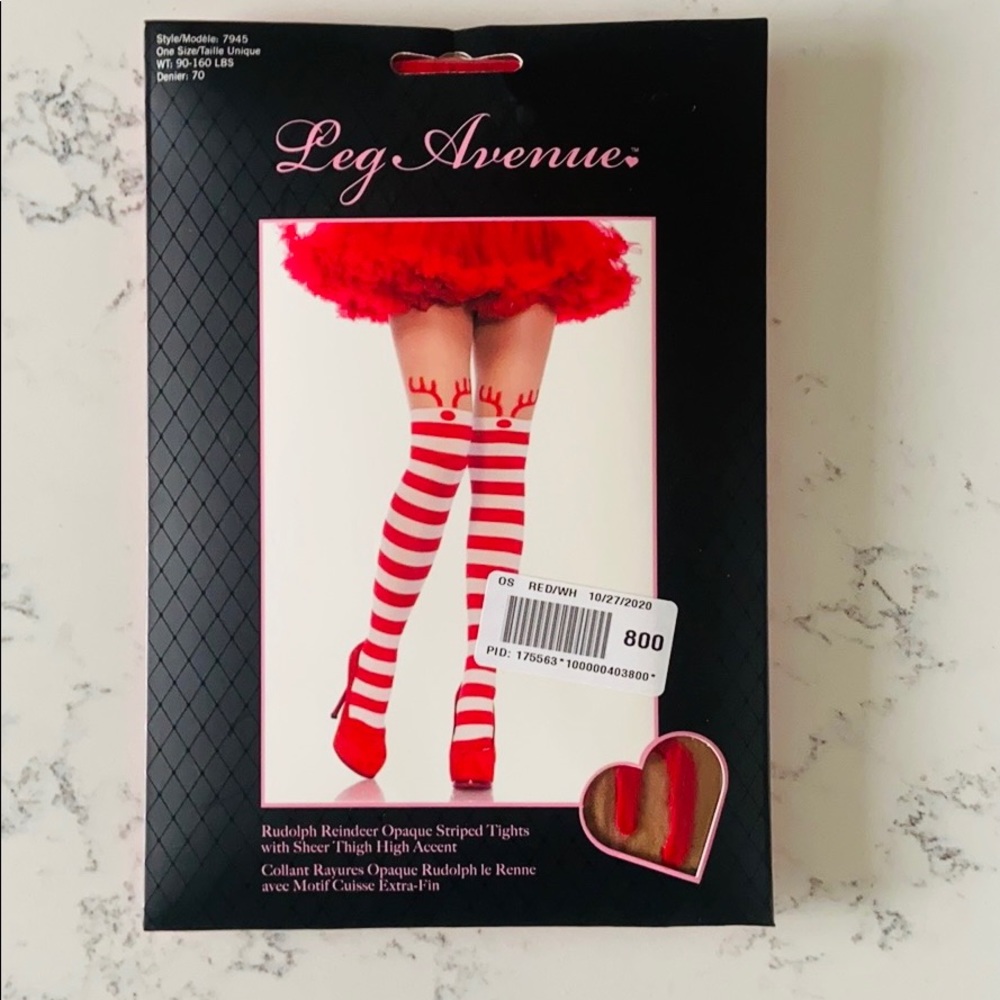 Modcloth Candy Striped Christmas Tights